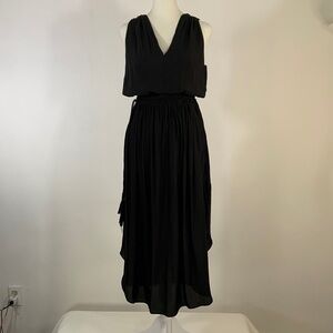 T Tahari Blouson Midi Dress